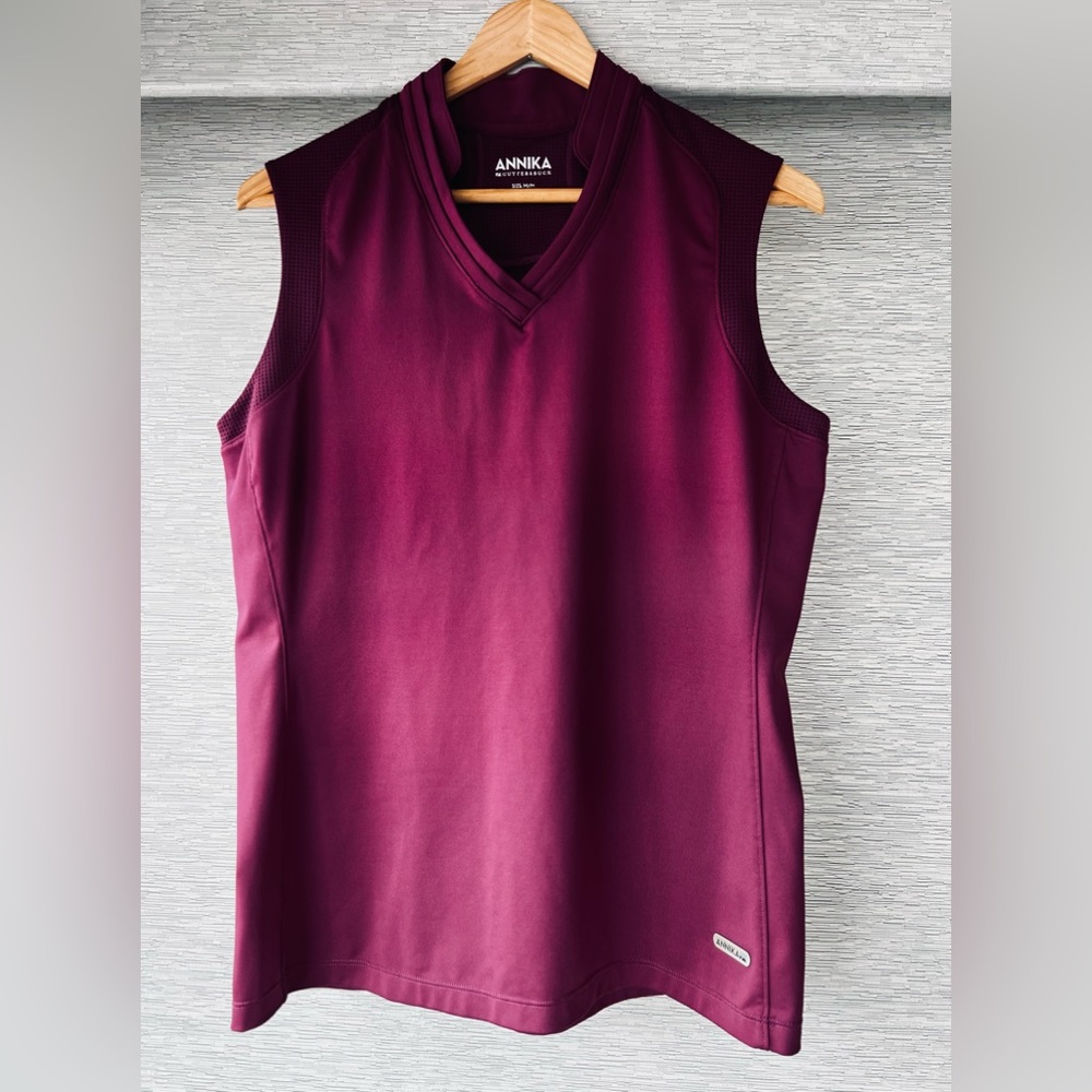 🏌🏼‍♀️Annika by Cutter & Buck Ladies Golf Sleeveless Polo  NWOT⛳️